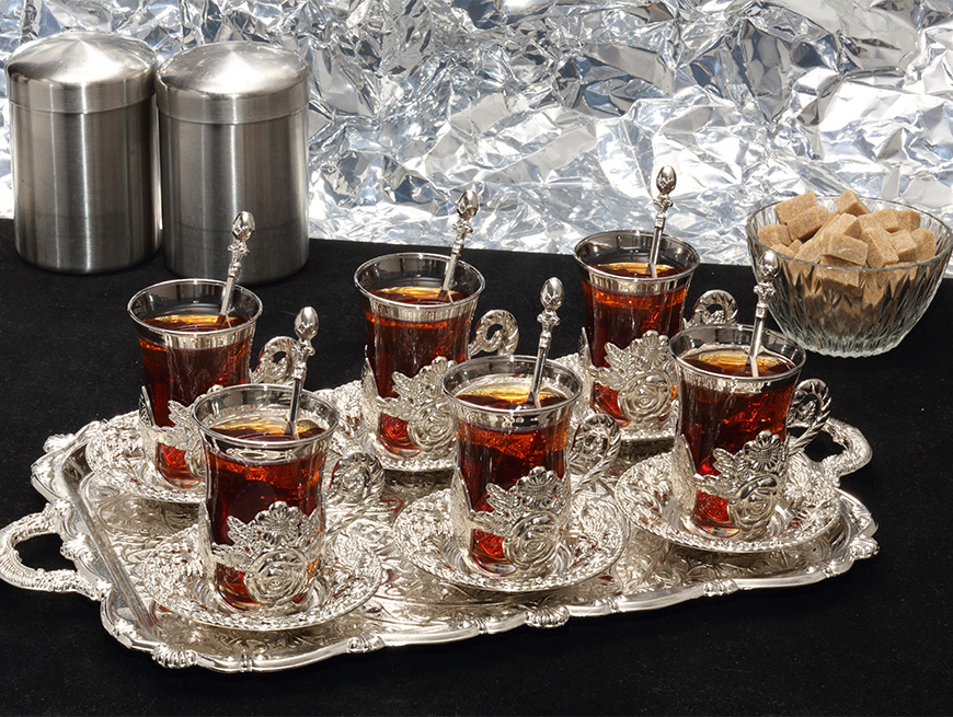 Gray Color Tea Set For Six 2 Gray Color Tea Set For Six - Image 2